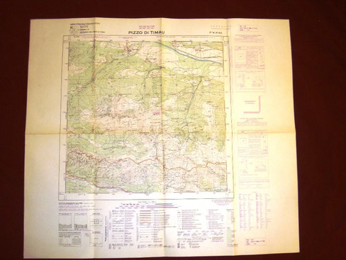 Grande carta topografica pizzo - grande,