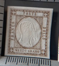 1861 PROVINCE NAPOLETANE 1/2 GRANA BISTRO BRUNO MH* SASSONE 2025 n° 18 € 450