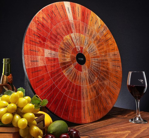 Wine wheel handcrafted wood - wine,