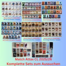 Topps MATCH ATTAX Champions League 2025/2026 - Scegli set COMPLETI - 25/26