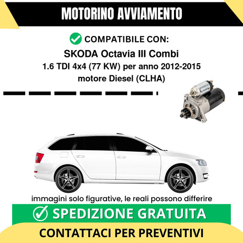 Motorino avviamento skoda - motorino,