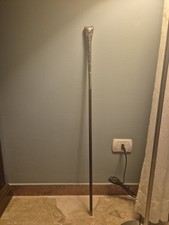 Bastone Vintage Da Passeggio Unisex  Con Manico In Argento 800 Decorato 