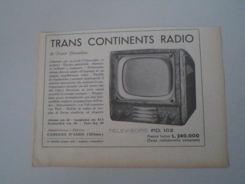 Advertising pubblicità 1953 - pubblicità,