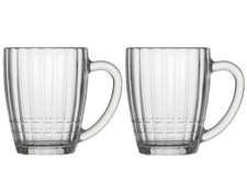 Boccale Birra Stile Nostalgico 2 x 500 ML Trasparente Birra Bicchiere di Bira