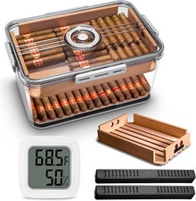 Elegant Cedar Cigar Humidor