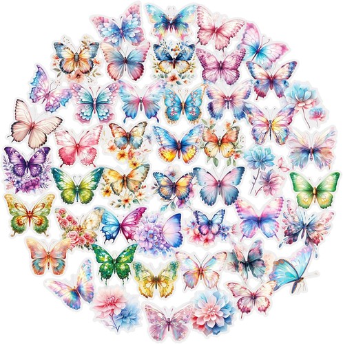 Pezzi adesivi farfalle - 50,