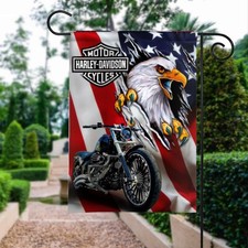 Harley Davidson Moto Bandiera