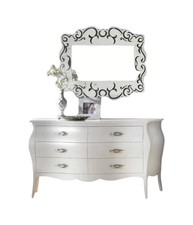 COMÒ BOMBATO CLASSICO 6 CASSETTI BIANCO PERLATO 162X58X85 (3246).