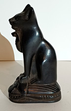 Egyptian black cat figurine