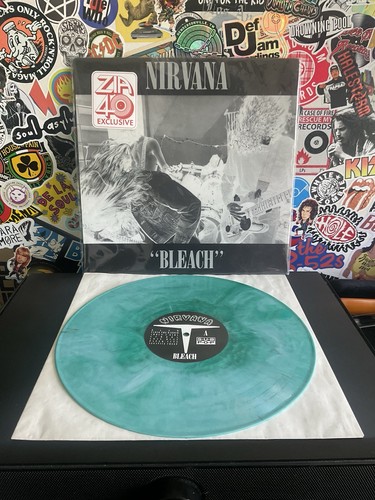 Nirvana bleach green - vg++, green/blue