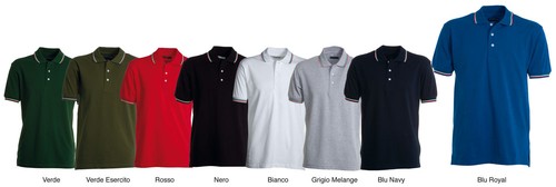 Shirt polo italia tricolore - polo,