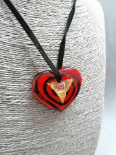 Cuore murano rosso antica - murano,