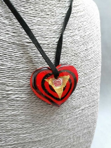 Cuore murano rosso - murano,