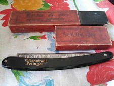 rasoio vintage solingen widerstrahl la lama ha due piccole sdentature vedi foto