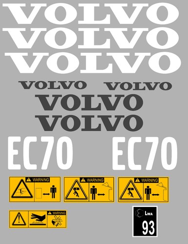 Volvo ec70 escavatore - escavatore, completo