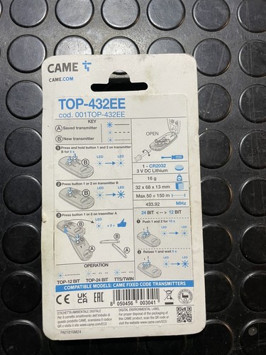 Came top 432ee telecomando - came, top-432ee,