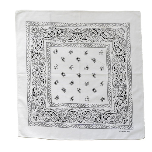 Bandana paisley bianco 100 - bandana, 100%