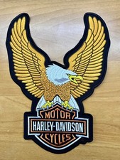 Patch Toppa Aquila Oro Harley Davidson Gilet Pelle Termoadesiva Giubbotto