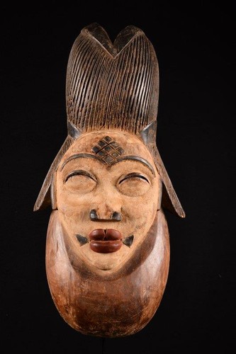 Maschera punu africana grande - punu,