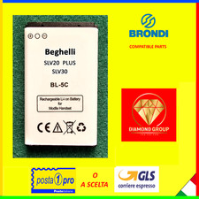 BATTERIA PER BEGHELLI SLV20 PLUS SLV20+ / SLV30 BL5C BL-5C SLV 20 30 1100MAH