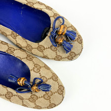 Ballerine Gucci GG tela