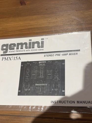 Gemini pmx 15a mixer - gemini,