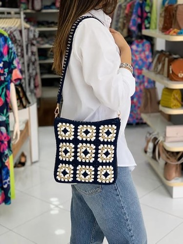 Borsa tracolla uncinetto - borsa,