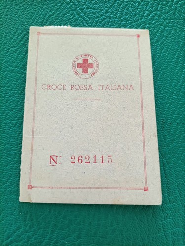 Tessera croce rossa - croce,