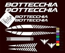 KIT 12 ADESIVI BOTTECCHIA PRESPAZIATI VINILE PER RESTOMOD STICKERS BIKE BDC MTB