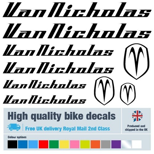 Van nicholas bike labels - van,