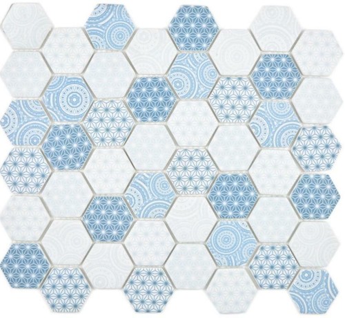 Mosaico tessere vetro hexagon - mosaico,