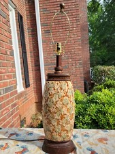 34" Art Pottery Green & Brown