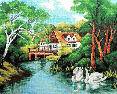 Quadro canovaccio mezzo - .quadro,