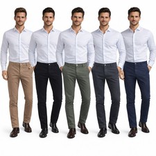 Pantaloni uomo slim fit chino