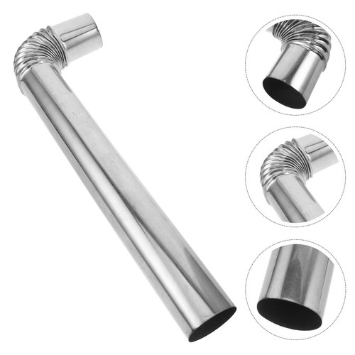 Gomito tubo stufa inox canna - gomito,