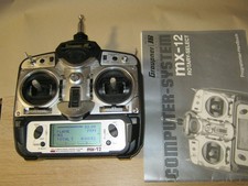 Trasmettitore Graupner MX 12 40 Mhz con scatola batteria 