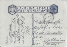 POSTA MILITARE-DISTACCAMENTO MOBILE REGIA MARINA REPARTO 9-POLA x MILLESIMO (SV)