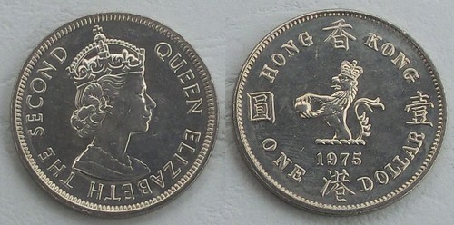 Hong kong dollaro moneta da - hong,