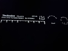Technics SL-1210 MK2 scritta / decalcomanie (UV-DTF)