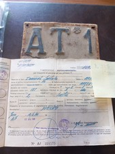 Innocenti Lambretta 125 D☆ Targa e Libretto ☆ 1954