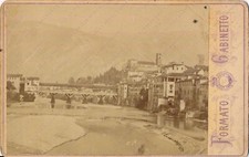 BASSANO DEL GRAPPA Ponte Vecchio degli Alpini Vicenza Fotografia albumina
