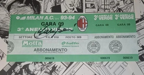 Autografo franco baresi rare - franco,