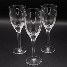 Lalique France Cristallo Ange Angelo Champagne Flauto Bicchieri 8" H - Set di 3