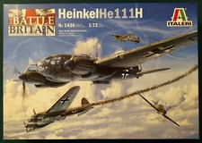 Heinkel HE 111 H Battle Of Britain 80th Annversary Bomber 1:72 Plastic Kit 1436