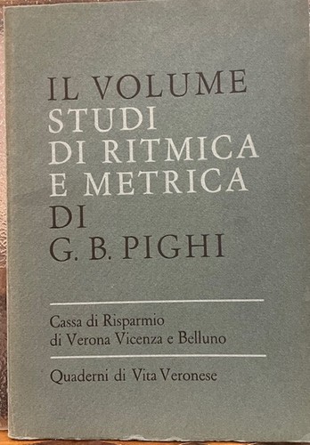 Volume studi ritmica e - il, volume.
