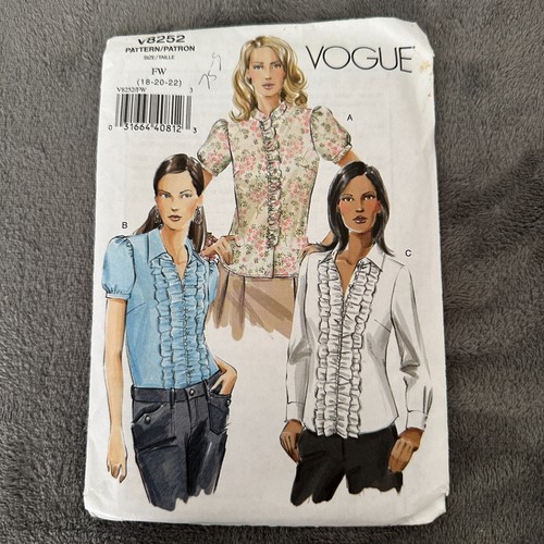 Camicia vogue v8252 modello - vogue,