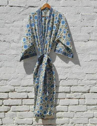 Kimono lungo stampa blocco - , a