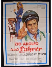 manifesto ZIO ADOLFO IN ARTE FUHRER hitler adriano celentano amanda lear A351