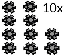 Dissipatore alluminio PCB per LED SMD 1W 3W 5W, 10 PEZZI 