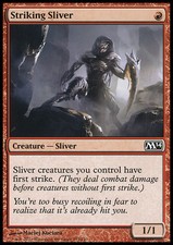 MTG STRIKING SLIVER EXC -